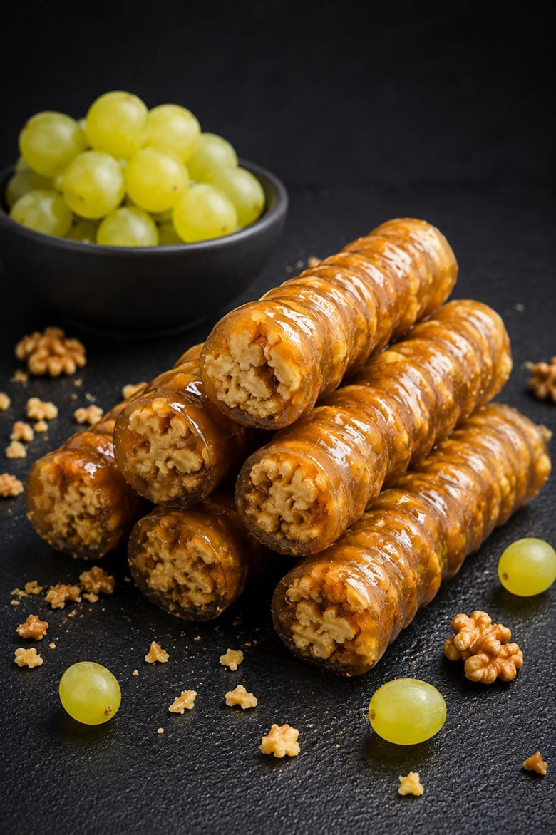 Nueces en zumo de uva blanca