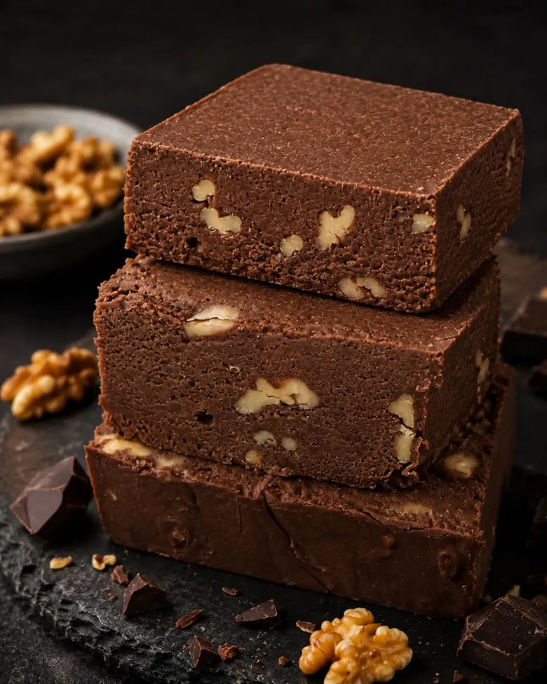 Halva de sésamo, cacao y nueces
